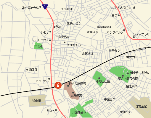 松戸周辺地図